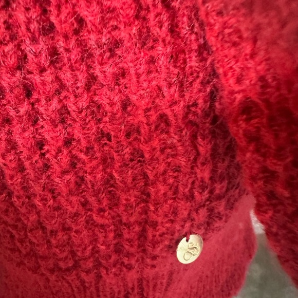 Scotch & Soda Red V-Neck Women's Sweater - Picture 7 of 13